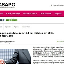 Fuses e aquisies totalizam 13,4 mil milhes em 2019. Imobilirio arrefeceu